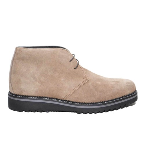 Scarpe uomo polacchini art:9890 vera pelle scamosciata beige lacci fondo  antisci | eBay