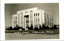RPPC Court House Monahans Texas TX Unused  UNP Postcard