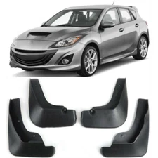 4Pcs Splash Guards Mud Flaps For 2010-2013 Mazda 3 Axela Mazdaspeed/S Hatchback