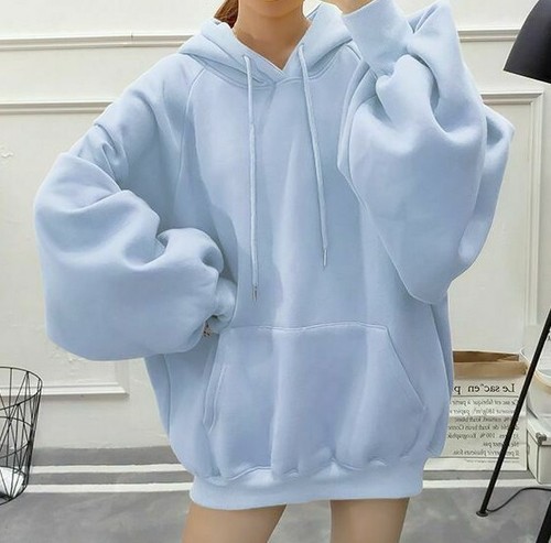 Sudadera con capucha para mujer de gran tamaño mujeres Informal Mangas  Largas Pullover Con Capucha Sudadera | eBay
