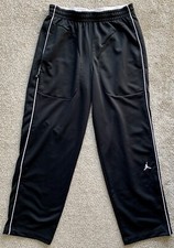 Nike Air Jordan XI Concord Classic Sweatpants Pants BLACK Men s MED Jumpman XII
