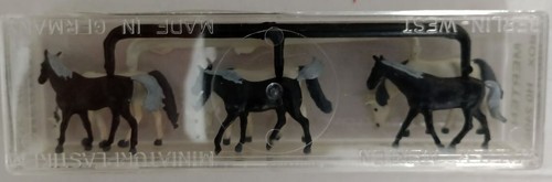 Figuras Merten H0 2408 - 6 caballos de sangre caliente en embalaje original | Zustand: Neu
