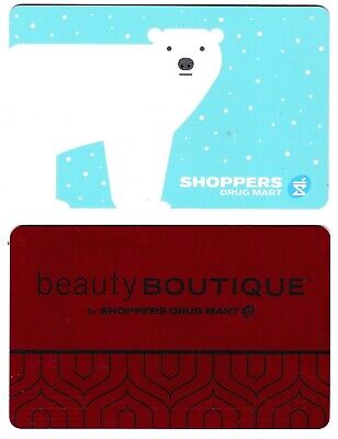 SHOPPERS DRUG MART SDM gift cards ⚕️℞ pharmacy store Collectible Canada card