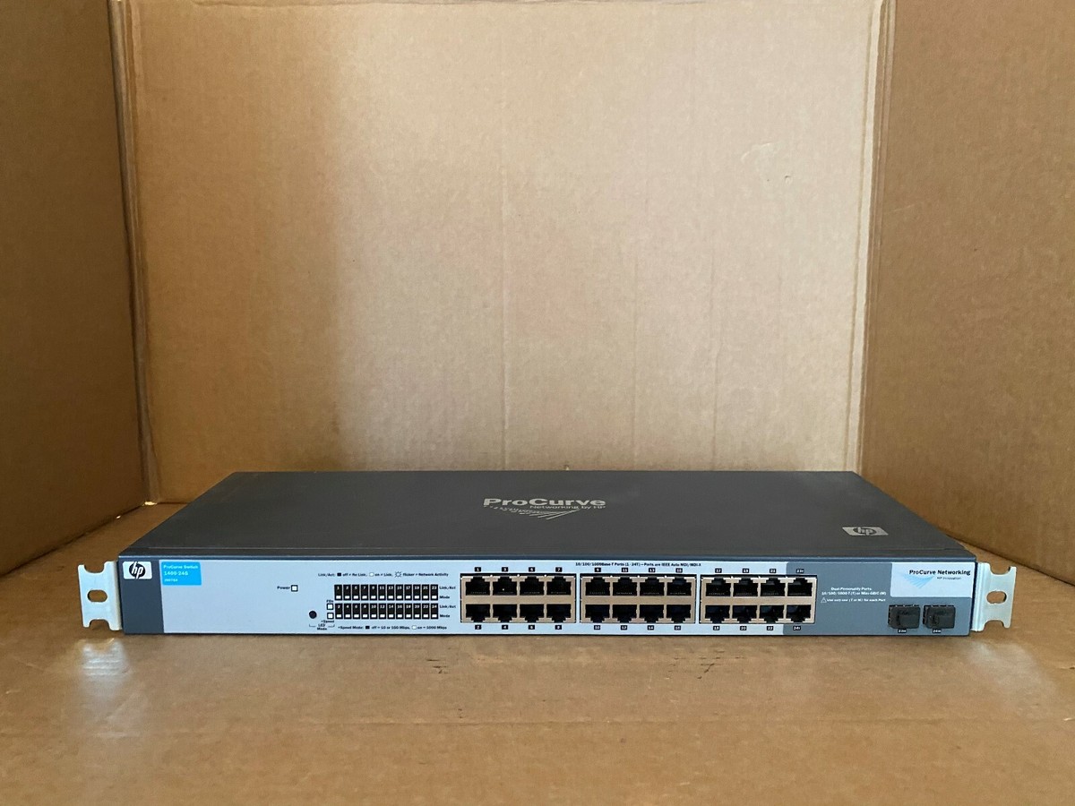 HP ProCurve 1400-24G with Brackets HP 1400-24G 24-Port Gigabit 