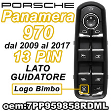 Pulsantiera Alzacristalli Interruttori Vetri Specchi PORSCHE PANAMERA 7PP959858