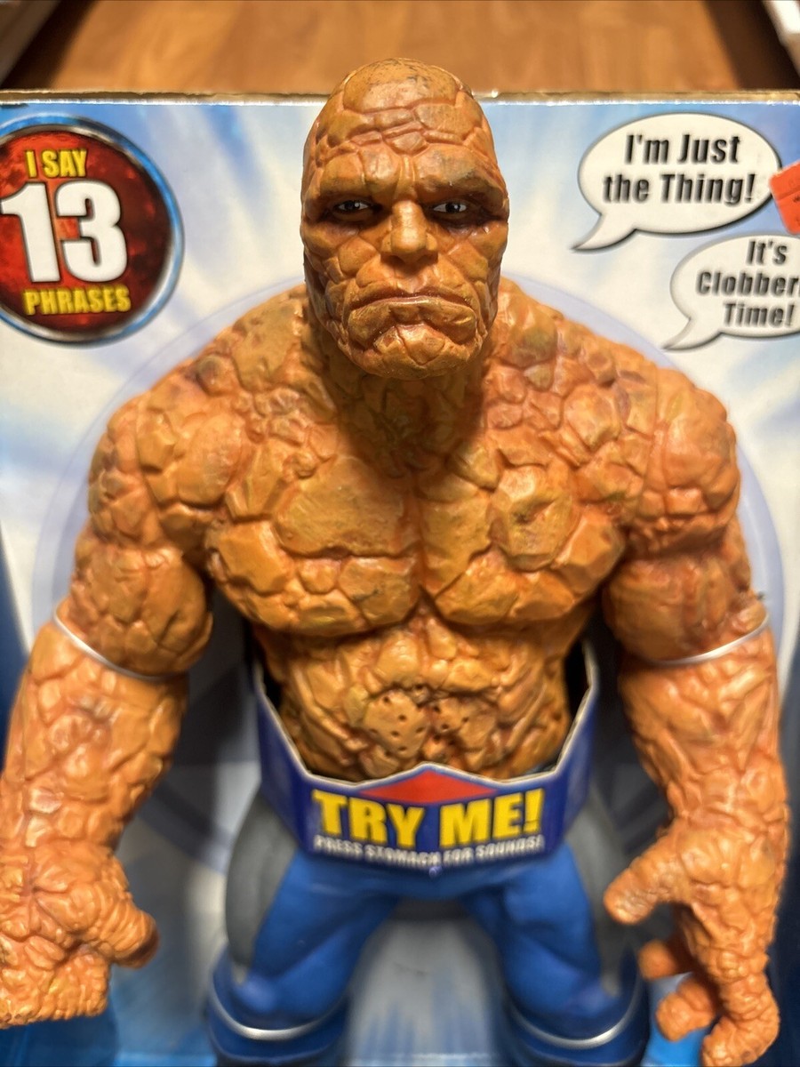 Fantastic Four Electronic Thing 14” Toy Biz Tuff Talking Thing New