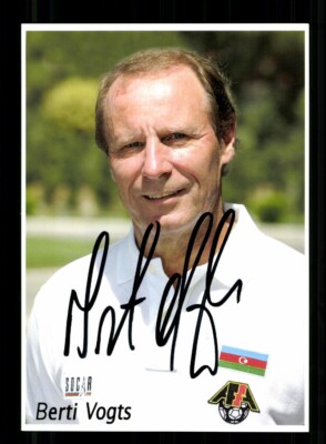 Berti Vogts Autogrammkarte DFB Weltmeister 1974 Original Signiert+A 244465