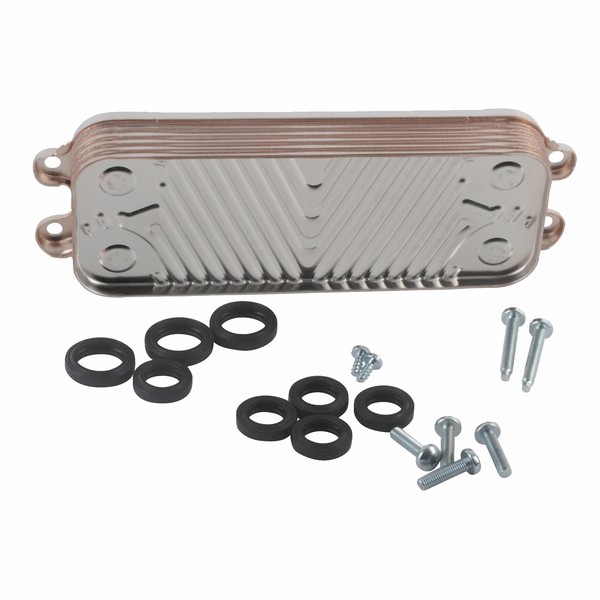Échangeur sanitaire 12 plaques Saunier Duval 0020186152 pour chaudière à gaz