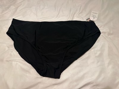 Time & Tru Rich Black High Waist Bikini BOTTOM ONLY Swim Women s Plus Size 3X