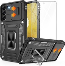 Samsung Galaxy S22 Case with 2-Pack HD Screen Protectors, Drop  Camera Cover