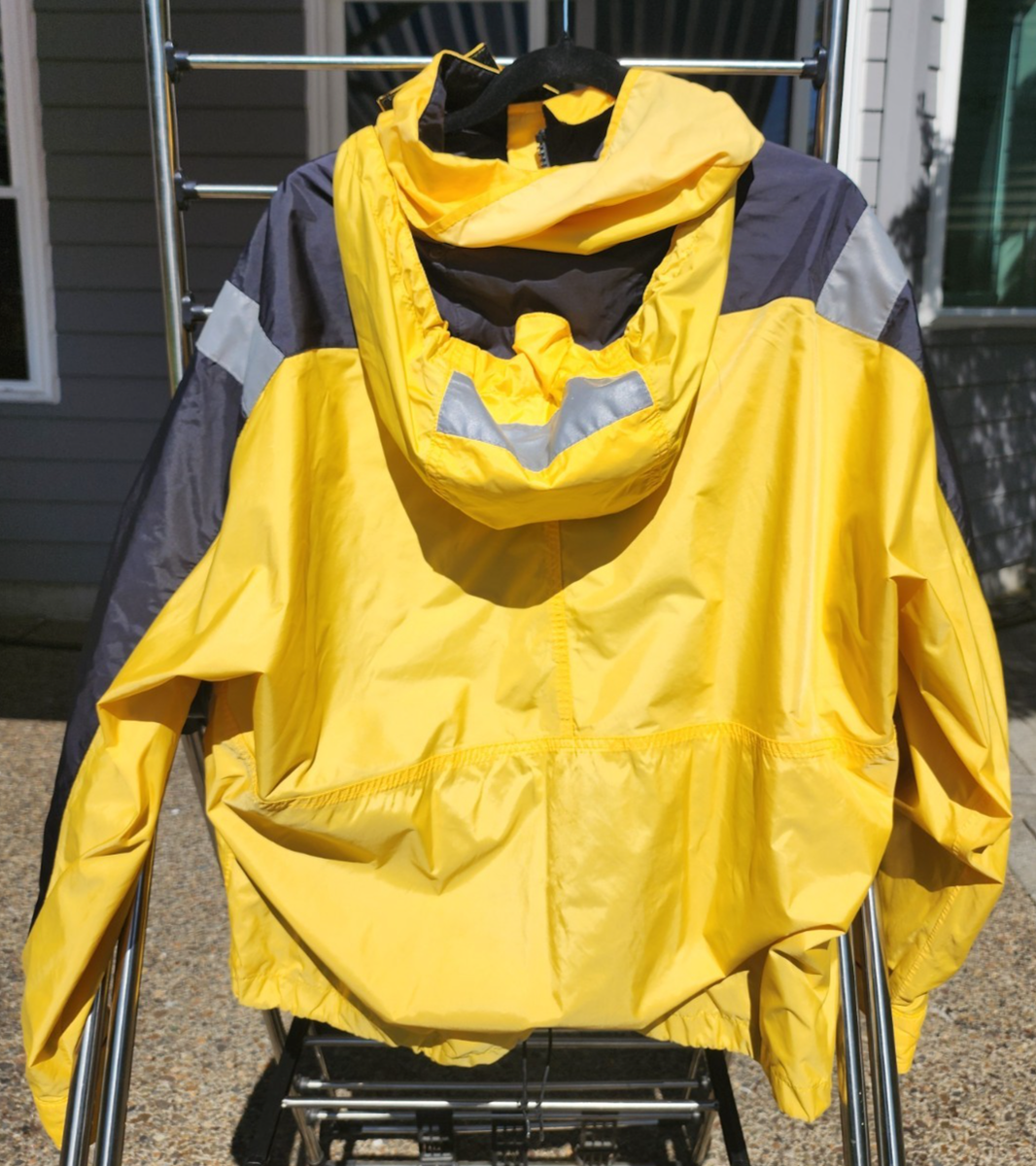Vintage 90s Polo Sport Ralph Lauren Yellow Nylon Windbreaker