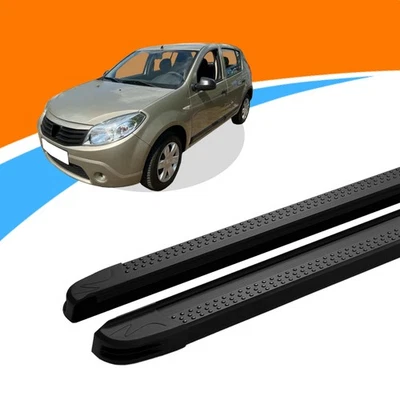 Marchepieds Convient pour Dacia Sandero Ab 06/2008-12/2012 Maja Noir Avec ABE - Photo 1/4