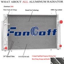 4 Rows Aluminum Radiator For Jaguar XJS XJ12 5.3L 6.0L V12 AT 1976-1996 1987
