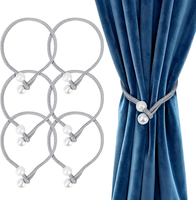 6 StüCk Vorhang Raffhalter Halter, Curtain Holder Perle, Raffhalter FüR VorhäNge
