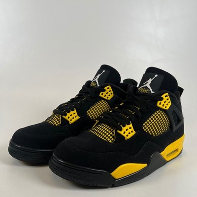 Jordan 4 Retro Thunder 2023 Black Yellow DH6927-017 Mens Size 11.5 Sneaker