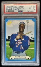 1988 Classic Blue Darryl Strawberry Update II #209 Mets PSA 8