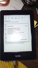 Amazon Kindle Paperwhite 6th Gen 6in 4GB eBook Reader Wi Fi Black