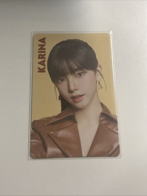 Kpop girl group aespa Karina official Nabati Biscuit Photocard