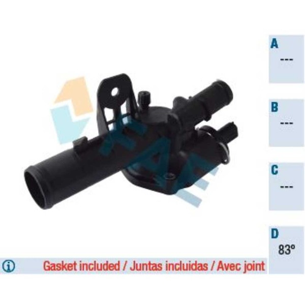 FAE Thermostat KüHlmittel 83°C FüR Renault ScéNic III Grand Megane 5312583-image