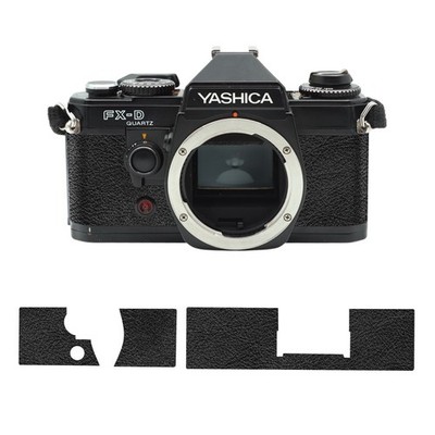 Premium strukturiertes Leder Cover Kit --- Yashica FX-D --- schwarz