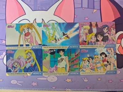 Sailor Moon Sammelkarten Trading Cards 6 Stück Fanmade A64