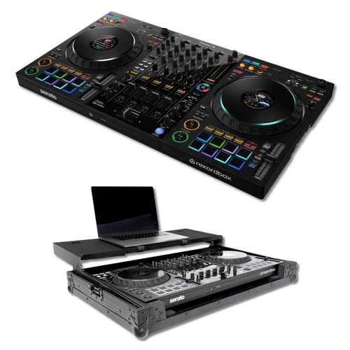 Pioneer DJ DDJ-FLX10 4-Deck DJ Controller and Headliner Flight Case
