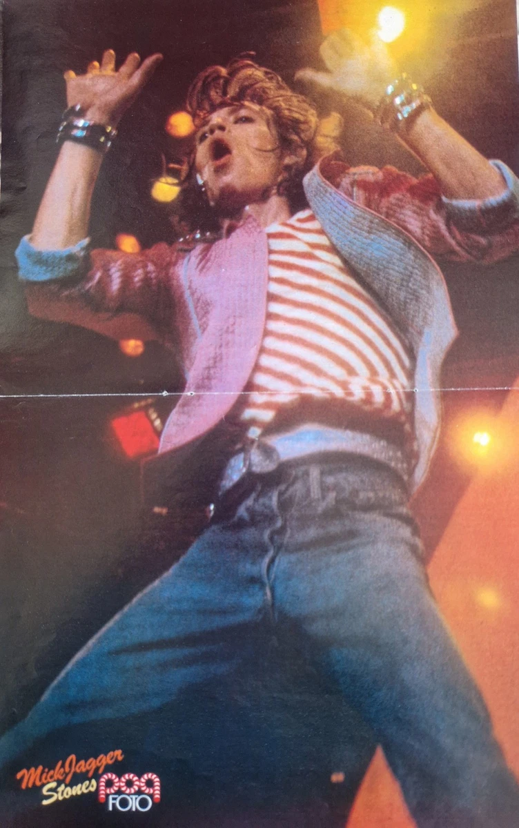 Rolling Stones-MICK JAGGER / KATE BUSH   POSTER  41 x 26 cm -70er Jahre Popfoto