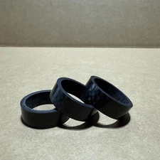 Set of 3 Three Carbon Fiber One Inch 1" x 30mm Headset Spacers mxl56