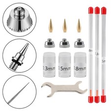 Airbrush Nadelset, 11 Teilig, mit Professionellem Mini Schraubenschlüssel