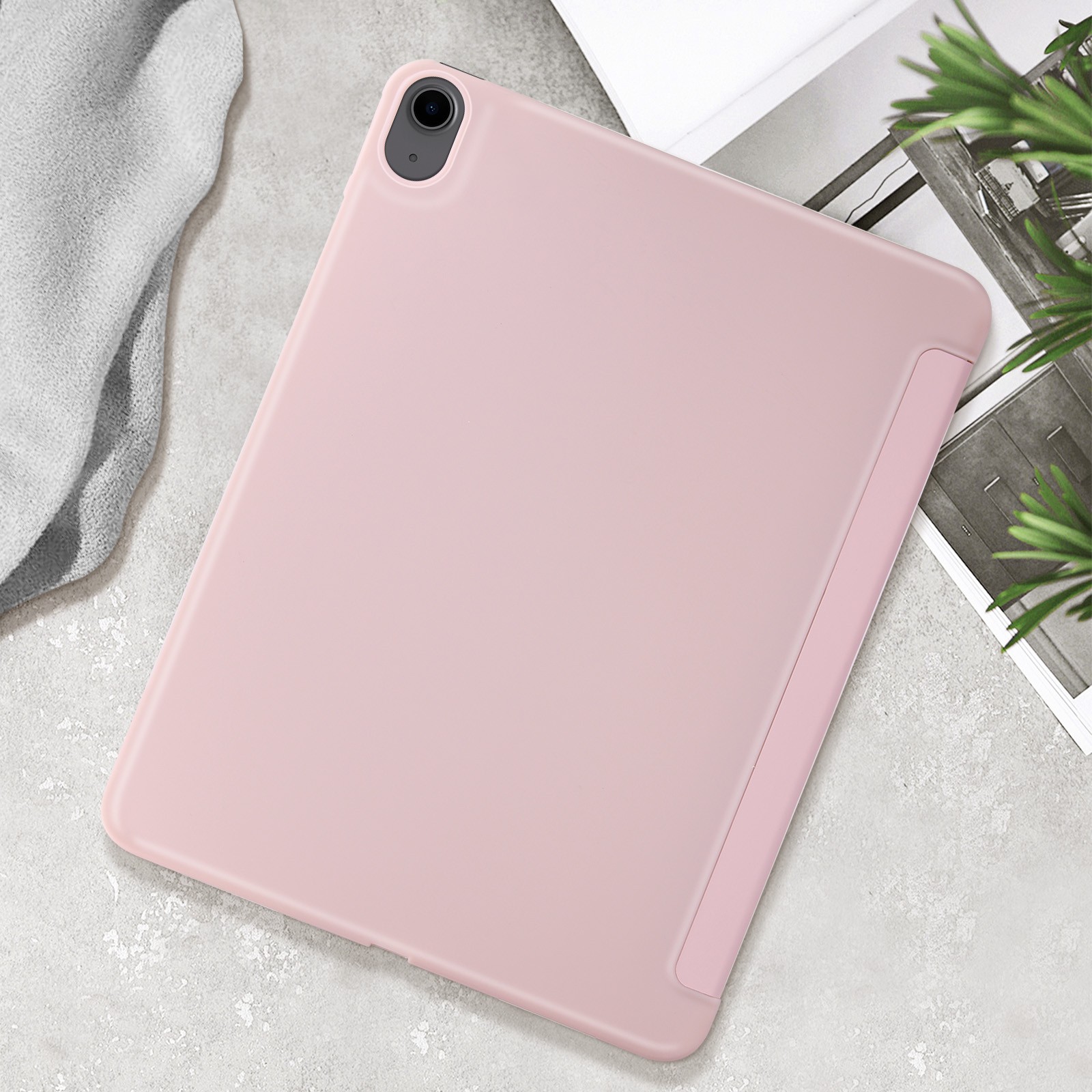 Coque iPad Air 11 M4 2026 Avizar avec support rose - 4