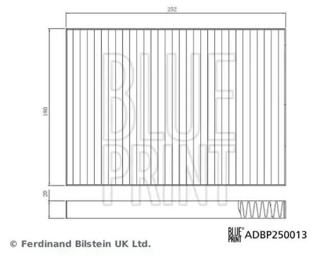 Fits BLUE PRINT FILTRY ADBP250013 FILTER CABIN AIR - Image 17