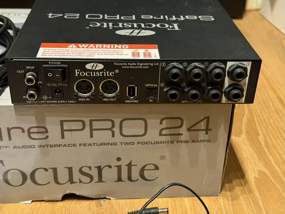 Focusrite Saffire PRO 24 Firewire Audio Interface PC/Mac Recording MIDI+Zubehör - Bild 3 von 4