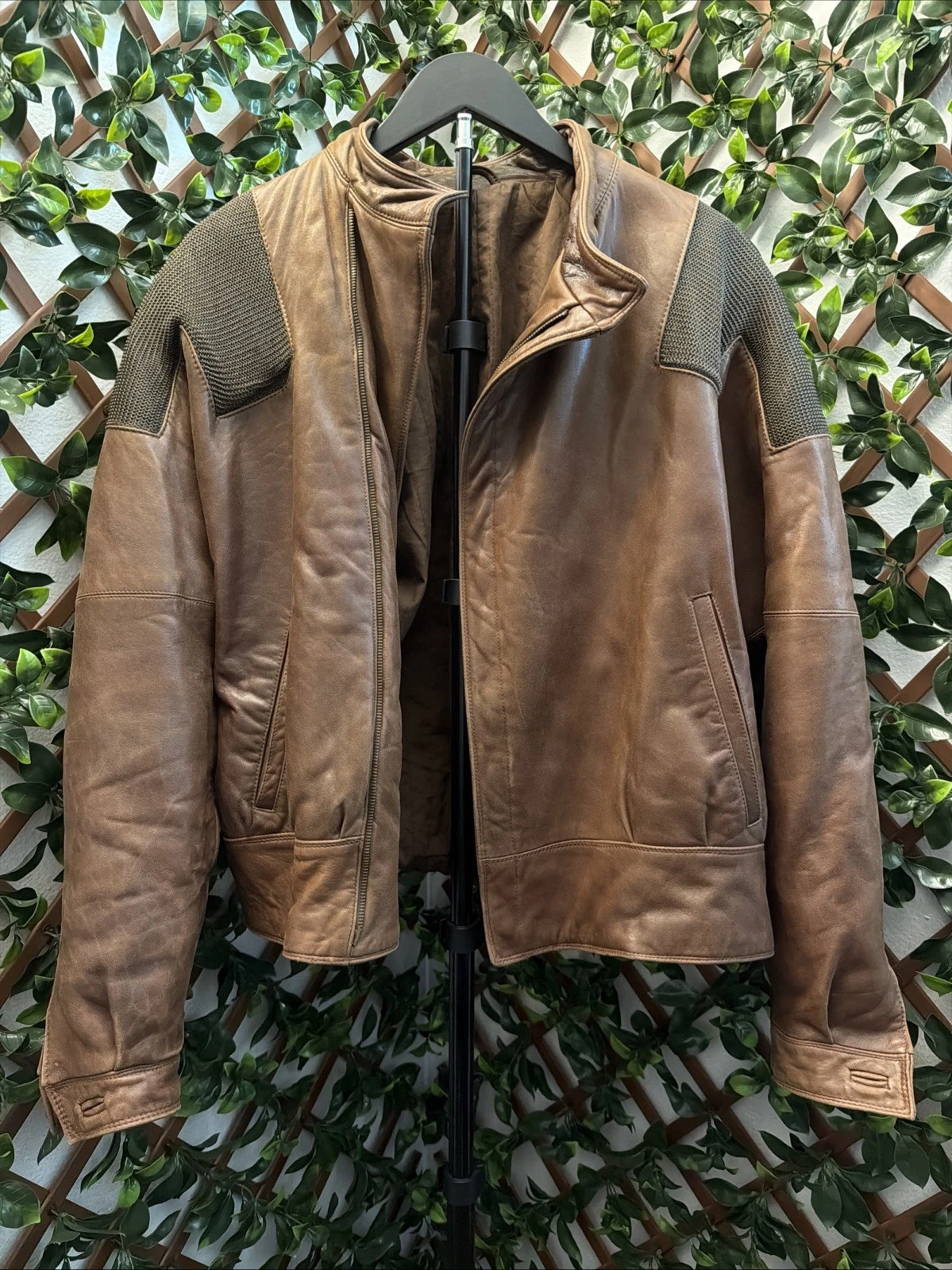Versace — Gianni Versace Leather Biker Jacket Size 46