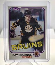 1981-82 Topps Raymond Ray Bourque #5 Boston Bruins NHL Hockey HOF 
