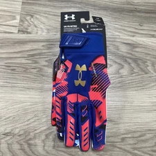 Under Armour UA F9 Nitro Glue Grip LE Football Gloves Mens Large 1381942-400 $50