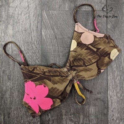 American Eagle Outfitters Textured Scoop Bikini Top Size XL