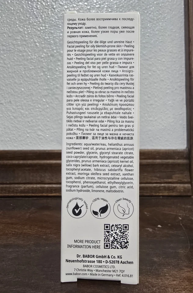 Crema exfoliante clarificante BABOR 50 ml 1,69 fl OZ nueva en caja Foto 4 de 4