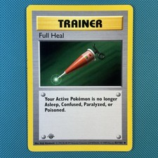 Pokémon Vintage 1st Edition Full Heal 082/102 Base Set Shadowless 1999