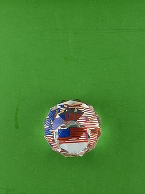 Swarovski Crystal 2001 American Flag 40mm Ball United States Paperweight