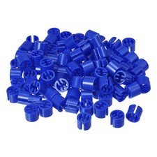 150pcs Clothes Hanger Markers Blank Tags Fit 3.5mm Rod Garment Deep Blue
