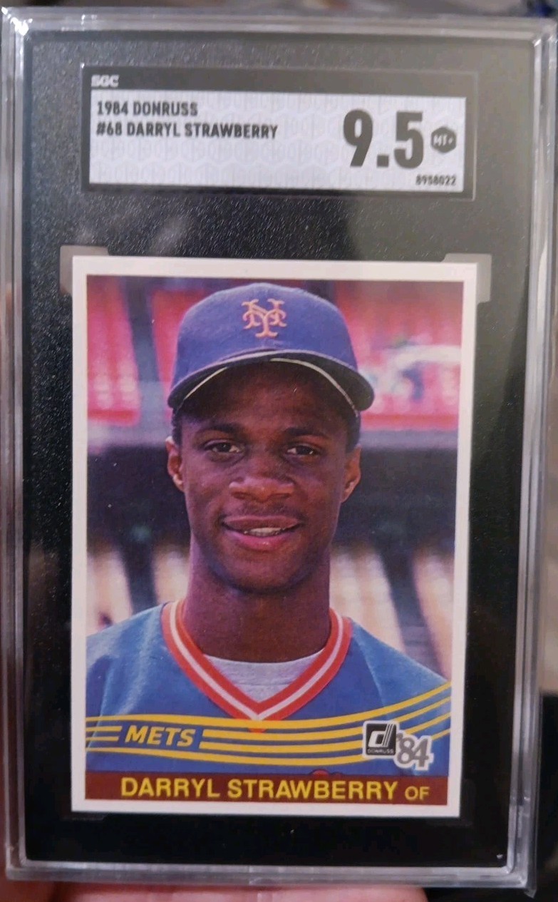 1984 Donruss #68 Darryl Strawberry Rookie Card SGC 9.5 MINT+ New York Mets