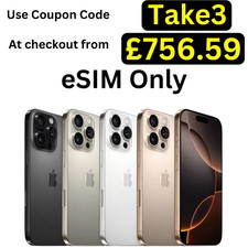Apple iPhone 16 Pro Max eSIM - 256GB | 512GB - All Colours Unlocked Pristine A+