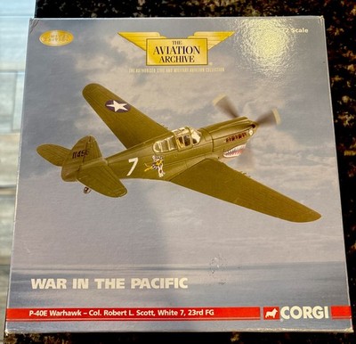 Corgi AA35208 P-40E Warhawk Col. Robert L. Scott White 7, 23rd FG 1:72 Plane NIB