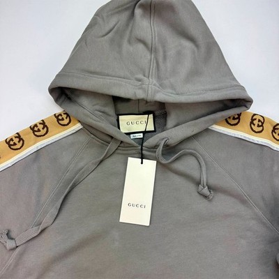 GUCCI Men Gray Oversize Hoodie Sweatshirt Size XL | eBay