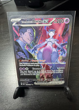 Team Rocket's Mewtwo ex 231/182 Destined Rivals Full Art Holo Double Rare