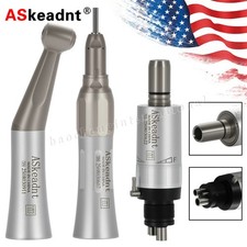 Dental Slow Low Speed Handpiece Straight Contra Angle Air Motor 4/2Hole ASKEADNT