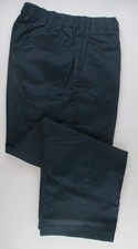 LANDS END Navy School Uniform Elastic Waist Pull-On Chino Pants Boys 3 NEW