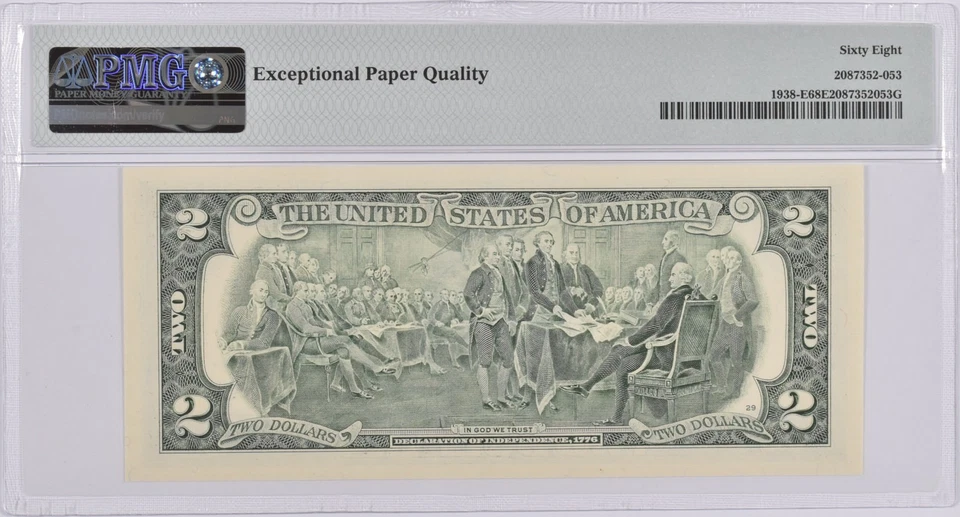 PMG Superb Gem Unc 68 EPQ $2 2003-A Richmond VA Federal Reserve Fr#1938-E *0233 - Image 2 of 3