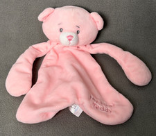 Baby Ganz Pink My First Teddy Lovey Pacifier Security Blanket