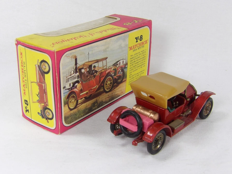 KA02 - Models of Yesteryear - Y08 Stutz - PINK SPARE CARRIER - PLASTIC TRIAL - Bild 3 von 4